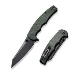 Civivi P87 Folder Flipper Knife Micarta Dark Green Handle Çakı