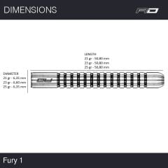 Red Dragon Flightmasters Fury 1 % 80 Tungsten Çelik Uçlu Dart Oku