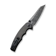 Civivi P87 Folder Flipper Knife Damascus Carbon Fiber Handle Çakı