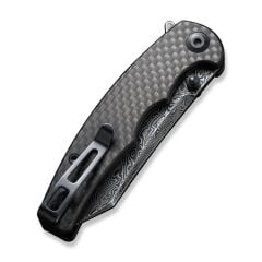 Civivi P87 Folder Flipper Knife Damascus Carbon Fiber Handle Çakı
