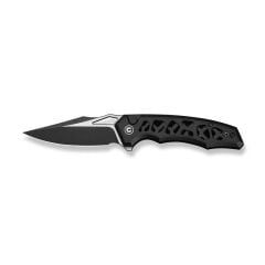 Civivi Anaaki Flipper & Thumb Hole & Button Lock Knife All Black Aluminum Handle Çakı