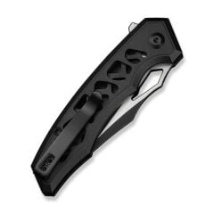 Civivi Anaaki Flipper & Thumb Hole & Button Lock Knife All Black Aluminum Handle Çakı