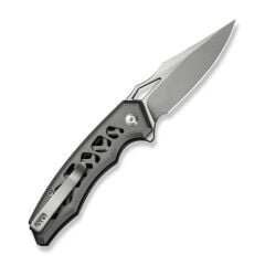 Civivi Anaaki Flipper & Thumb Hole & Button Lock Knife Gray Aluminum Handle Çakı