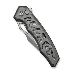 Civivi Anaaki Flipper & Thumb Hole & Button Lock Knife Gray Aluminum Handle Çakı