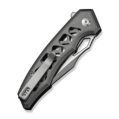 Civivi Anaaki Flipper & Thumb Hole & Button Lock Knife Gray Aluminum Handle Çakı