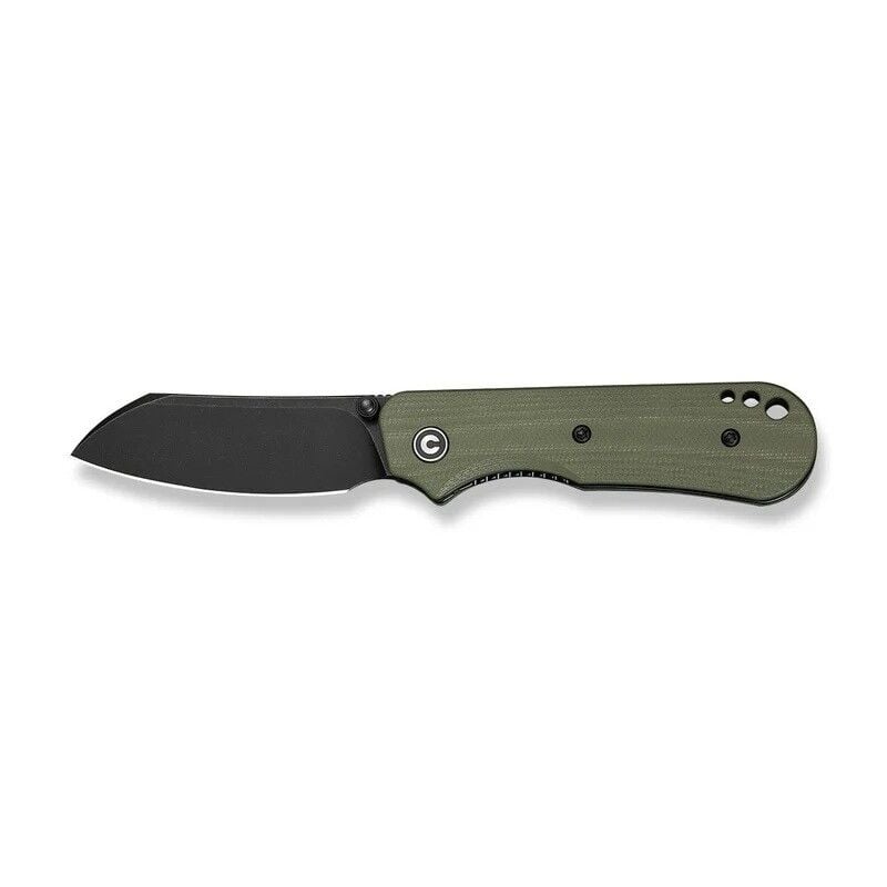 Civivi Crabby Thumb Stud Knife OD Green G10 Black Blade Handle Çakı