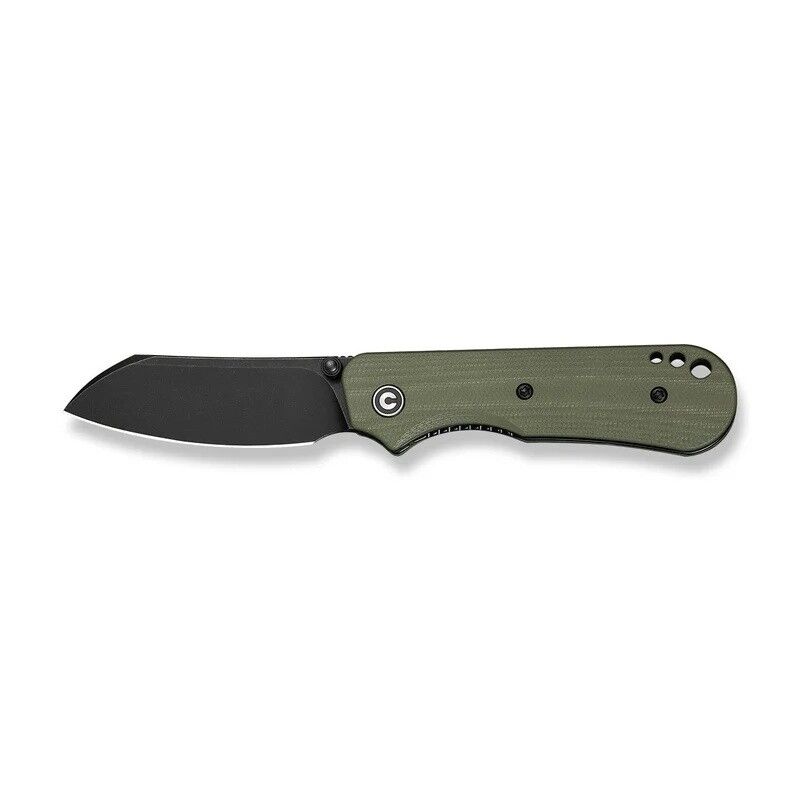 Civivi Crabby Thumb Stud Knife OD Green G10 Black Blade Handle Çakı