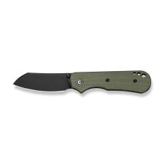 Civivi Crabby Thumb Stud Knife OD Green G10 Black Blade Handle Çakı