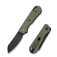 Civivi Crabby Thumb Stud Knife OD Green G10 Black Blade Handle Çakı