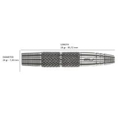 Red Dragon Grizzly 2 % 90 Tungsten Çelik Uçlu Dart Oku