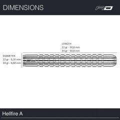 Red Dragon Hell Fire A % 80 Tungsten Çelik Uçlu Dart Oku