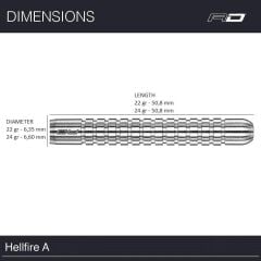 Red Dragon Hell Fire A % 80 Tungsten Çelik Uçlu Dart Oku