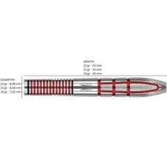 Target Nathan Aspinall G2 % 95 Tungsten SP Çelik Uçlu Dart Oku