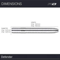 Red Dragon Defender % 85 Tungsten Çelik Uçlu Dart Oku