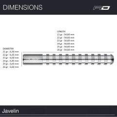 Red Dragon Javelin % 85 Tungsten Çelik Uçlu Dart Oku