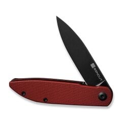 Sencut Bocll II Flipper Knife Burgundy Black Blade G10 Handle Çakı