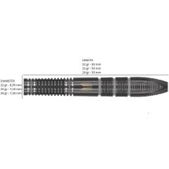 Target Nathan Aspinall X Echo % 90 Tungsten SP Çelik Uçlu Dart Oku