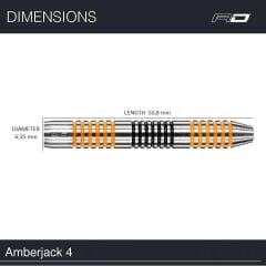 Red Dragon Amberjack 4 % 90 Tungsten Çelik Uçlu Dart Oku