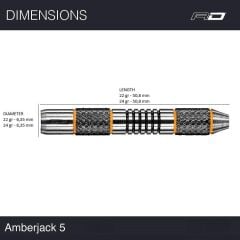 Red Dragon Amberjack 5 % 90 Tungsten Çelik Uçlu Dart Oku