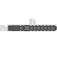 Target Luke Litter G1 % 90 Tungsten SP Çelik Uçlu Dart Oku