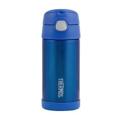 Thermos F401 Funtainer SS Çocuk Pipetli Mavi Termos 0,355L