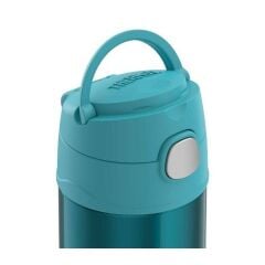 Thermos F401 Funtainer SS Çocuk Pipetli Turkuaz Termos 0,355L