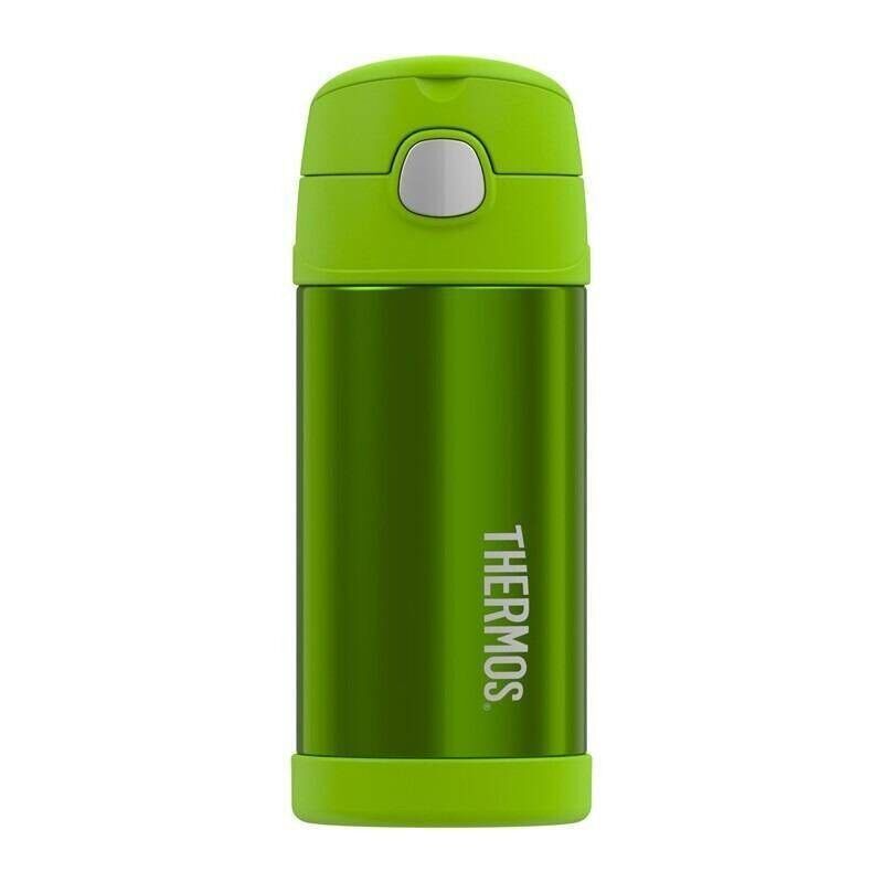 Thermos F401 Funtainer SS Çocuk Pipetli Yeşil Termos 0,355L