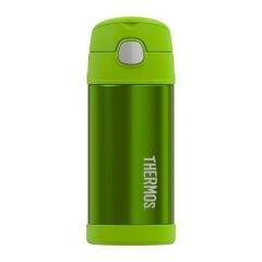Thermos F401 Funtainer SS Çocuk Pipetli Yeşil Termos 0,355L