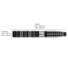 Red Dragon Recon Tapered % 90 Tungsten Çelik Uçlu Dart Oku