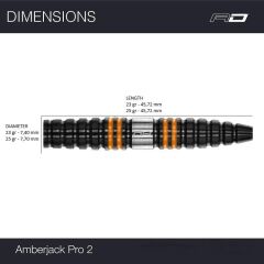 Red Dragon Amberjack Pro % 90 Tungsten Çelik Uçlu Dart Oku