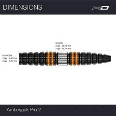 Red Dragon Amberjack Pro % 90 Tungsten Çelik Uçlu Dart Oku