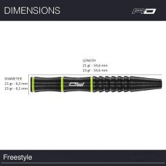 Red Dragon Freestyle % 90 Tungsten Çelik Uçlu Dart Oku