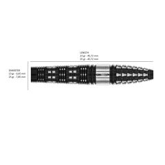 Red Dragon Recon Torpedo % 90 Tungsten Çelik Uçlu Dart Oku