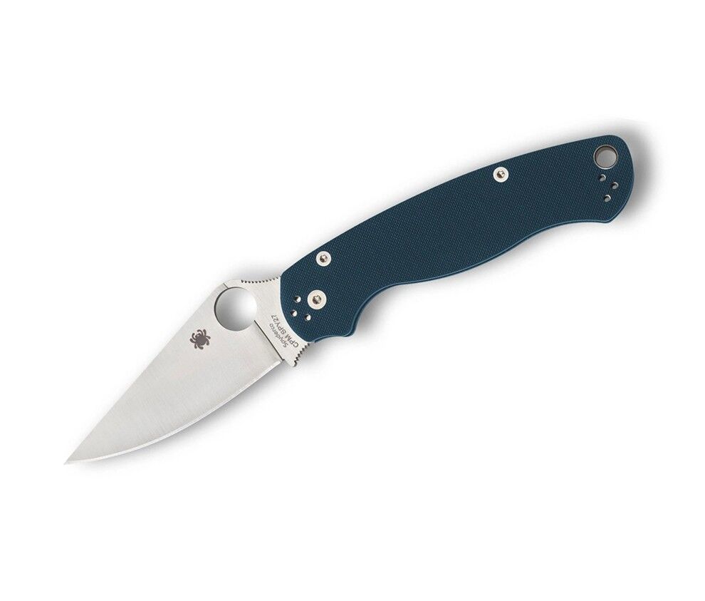 Spyderco Para Military 2 CPM SPY27 G10 Blue PlainEdge Çakı