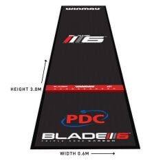 Winmau Pro Zone Precision Blade 6 Soft Feel Black Dart Matı ve Entegre Oche