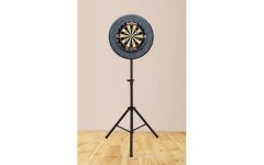 Bora Ayaklı Koyu Gri Dart Hedef Tahtası Düzeneği