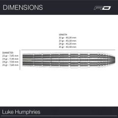 Red Dragon Luke Humphries TX1 % 90 Tungsten Çelik Uçlu Dart Oku