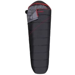 Loap İron -5°C Sağ Fermuar Uyku Tulumu Siyah-Kırmızı R