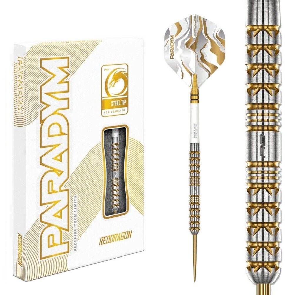 Red Dragon Paradym Gold - Silver Parallel % 90 Tungsten Çelik Uçlu Dart Oku