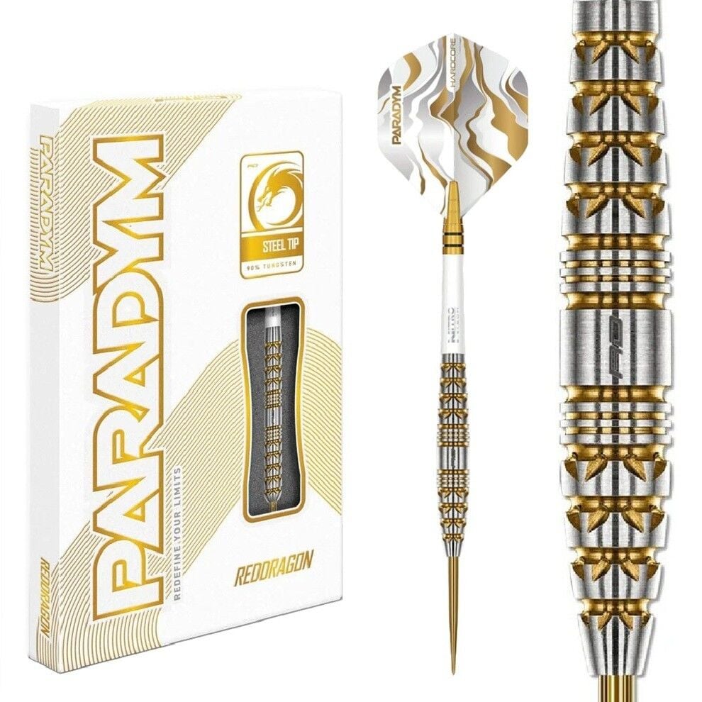 Red Dragon Paradym Gold - Silver Torpedo % 90 Tungsten Çelik Uçlu Dart Oku