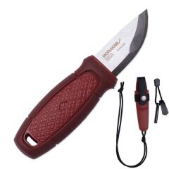 Morakniv Eldris Kırmızı -Mora Bıçak- (Ateş Başlatıcı Bulunan Kit ile)
