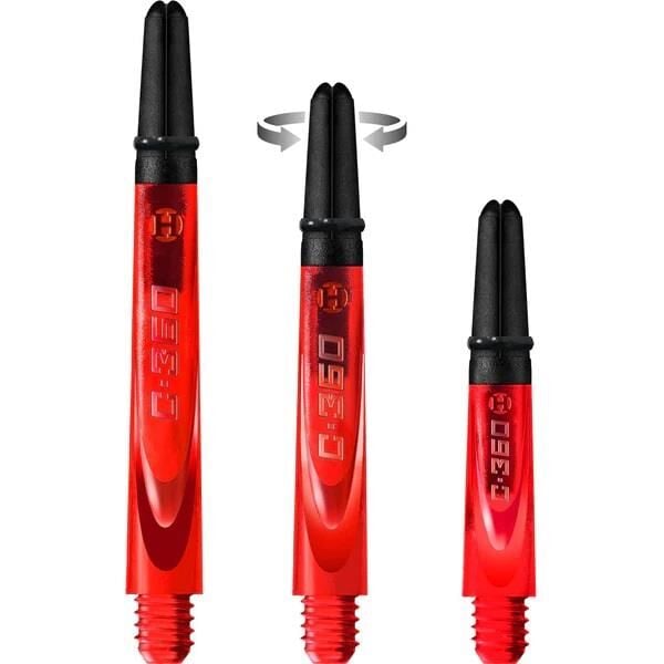 Harrows Carbon 360 Spinning Dart Shafts Kırmızı - Medium