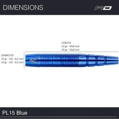 Red Dragon Peter Wright PL15 Blue % 90 Tungsten Çelik Uçlu Dart Oku