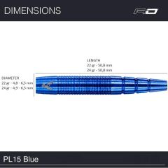 Red Dragon Peter Wright PL15 Blue % 90 Tungsten Çelik Uçlu Dart Oku