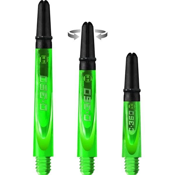 Harrows Carbon 360 Spinning Dart Shafts Yeşil - Medium