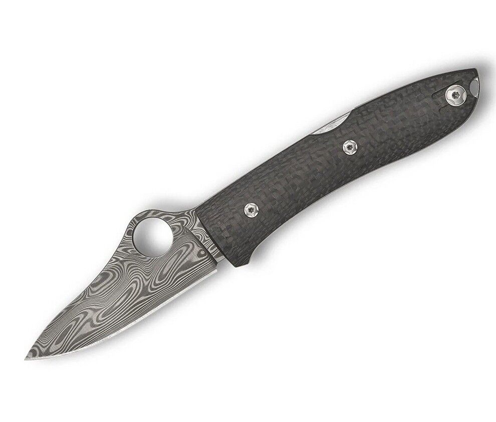 Spyderco Spyopera CF PLN Damasteel-Thor Çakı