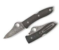 Spyderco Spyopera CF PLN Damasteel-Thor Çakı