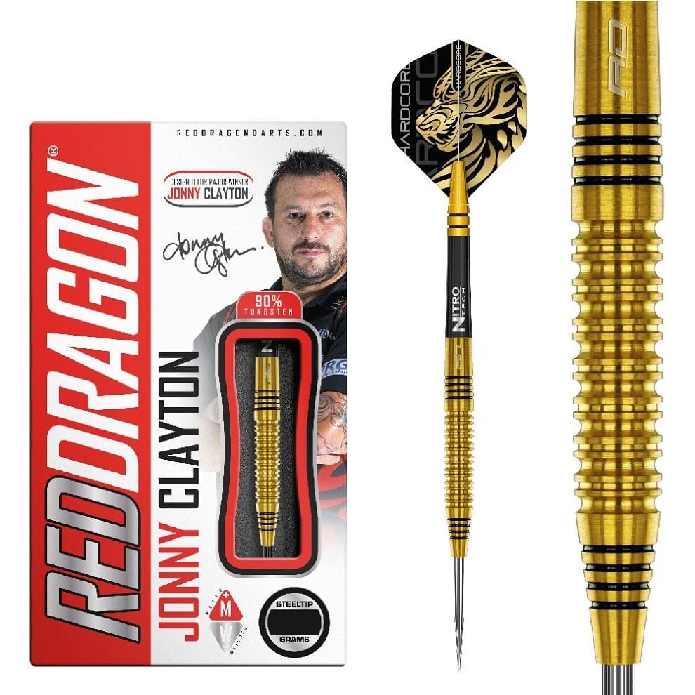 Red Dragon Jonny Clayton Gold % 90 Tungsten Çelik Uçlu Dart Oku