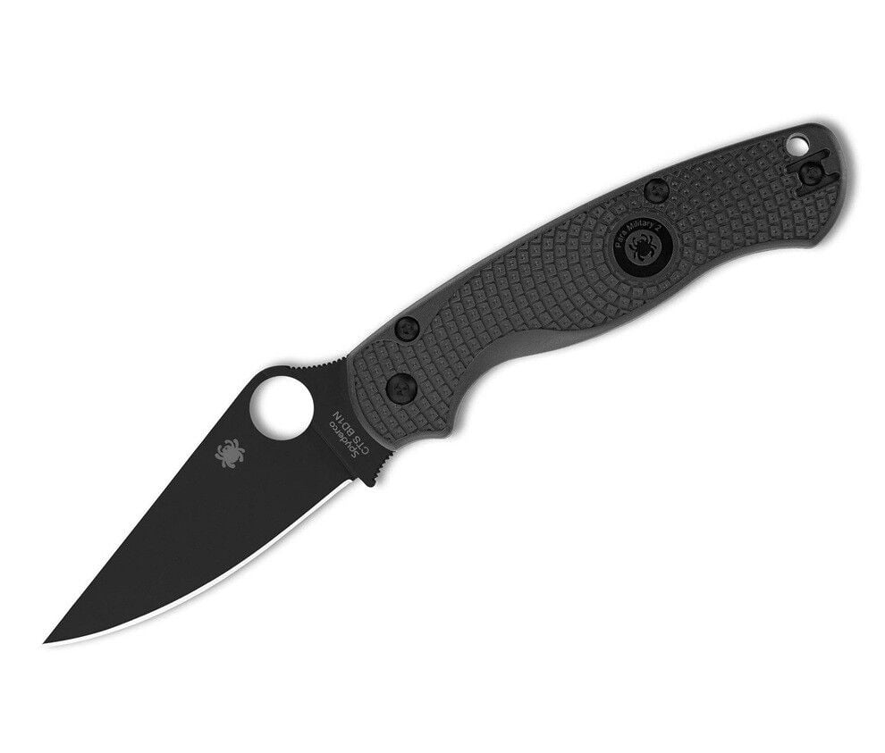 Spyderco Para Military 2 Lightweight Black Blade Plainedge Çakı