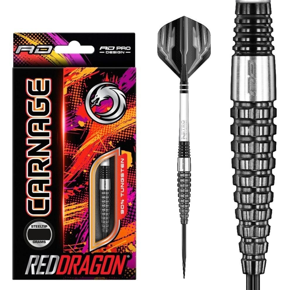 Red Dragon Carnage 3 % 90 Tungsten Çelik Uçlu Dart Oku